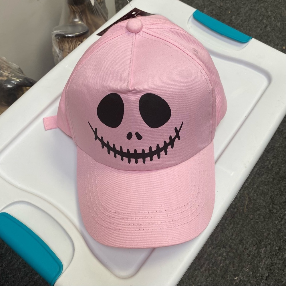 Pink Skull Kids Costume Cap